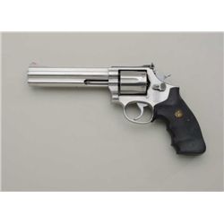 Smith & Wesson 686-3 DA revolver, .357 Magnum  cal., 6” barrel, stainless steel, Pachmayr  checkered
