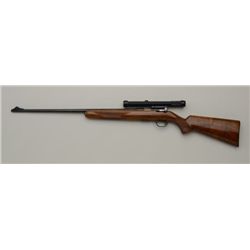 Left handed Belgian-made Browning T-bolt  rifle, .22LR cal., 24” barrel, blue finish,  checkered woo