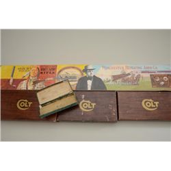 Lot of 5 empty misc. factory boxes including  a Winchester Commemorative Oliver F.  Winchester box a