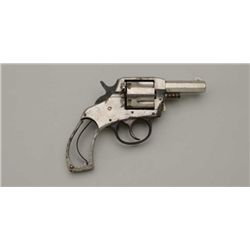 The American DA revolver, .32 cal., 2-1/2”  octagon barrel, nickel finish, missing grips,  #1748. Th