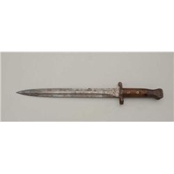 Bayonet (no scabbard) in uncleaned condition  with “WD” and broad arrow proof on hilt with  several 