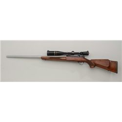 Custom Sako Model L579 bolt-action rifle,  .220 Rocket cal., 26-1/2” heavy round barrel,  satin fini