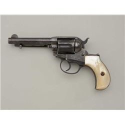 Colt Model 1877 DA revolver, .38 cal., 4-1/2”  barrel, blue and case hardened finish, pearl  grips, 