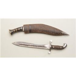 Bonanza lot of 8 misc. collectible knives and  assorted items including two large Southeast  Asian o