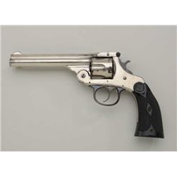 Harrington & Richardson top break DA  revolver, .32 S&W cal., 5” barrel, nickel  finish, extended ch