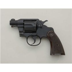 Colt Commando DA revolver, .38 Special cal.,  2” barrel, parkerized finish, flaming bomb  proof on l