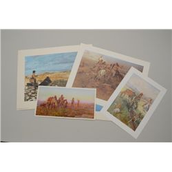 Lot of the Gun  and Western related prints.  Some older. From Sterling Fenn. Est. $50-  $100.
