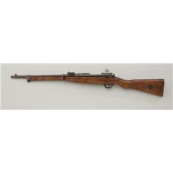 Japanese Arisaka Type 30 bolt action carbine,  hook safety, 6.5mm cal., #206846 in overall  fair + c
