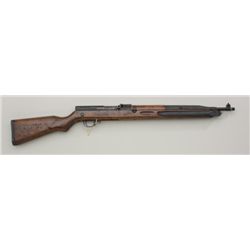Czech Model 53 semi-auto carbine, no  magazine, SHE Arsenal, 7.35mm cal., #K63391  in overall good c