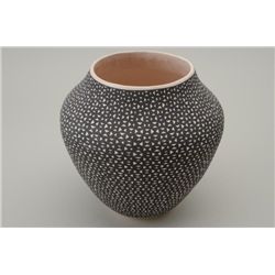 Beautiful Indian bowl approx. 9” in height  and approx. 9” in diameter at its widest  part, signed o