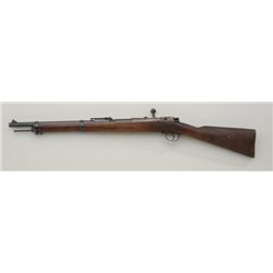 Mauser Model 71/84 bolt action short rifle,  20-1/2” barrel, 11mm cal., #38234 in overall  good to v