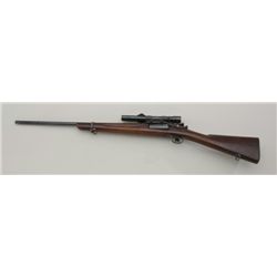 U.S. Springfield Model 1898 Krag bolt action  rifle, .30-40 Krag cal., barrel reduced to  24”, wood 