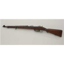 Hungarian Arsenal Steyr model 95 straight  pull rifle, 8mm cal., #8783k in overall fair  to good con