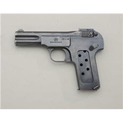 FN Model 1900 semi-auto pistol, 7.65mm cal.,  4” barrel, blue finish, missing grips,  #321427. This 