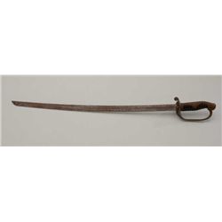 Japanese Officer’s sword (no scabbard) in  overall fair uncleaned condition.  Est.:   $50-$75.
