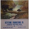 Image 1 : Original color advertising calendar for  Keystone Engineering Company, General Machine  Work, Los An