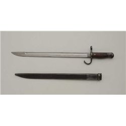 Japanese Type 30 bayonet and metal scabbard  with Nagoya Arsenal marking in overall very  good condi