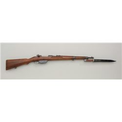 Hungarian Steyr straight pull rifle Model 95  with bayonet and scabbard, 8mm cal., #93478  in overal