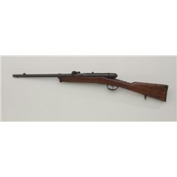 Italian Veterli Model 1878 bolt action  carbine, 11mm cal., #U857 in overall fair  condition with sc