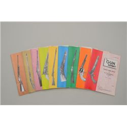 Catalog and magazine lot with reference  materials including Shooter’s Bible, Gun  Digest, Gun Repor