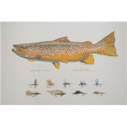 Beautiful large color print on heavy rag  paper by noted wildlife artist Mike Stidham  entitled “Bro