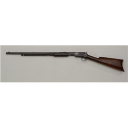 Winchester Model 1890 pump action rifle in  .22 long caliber serial #430486. Fair to good  condition