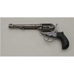 Colt Lightning revolver, #125976, converted  to .22 cal., blued finish, 6" barrel, hard  rubber grip