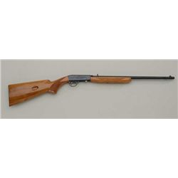 Belgian-made Browning semi-auto rifle, .22LR  cal., blue finish, checkered light wood  stocks, #4T94