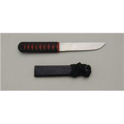 Modern custom knife made in the form of a  short samurai sword, approx. 7-1/2” overall  with a 4” bl