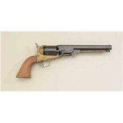 Reproduction .36 cal. Navy revolver with  brass frame by EIG. SN:9296. In very good  used condition.