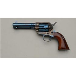 Italian-made Cimarron copy of a Colt SAA  revolver, .45 cal., 4-3/4” barrel, blue and  case hardened