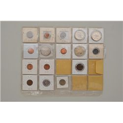 20 coins in old dealers display cards mostly  US not graded Est. $25-$50.