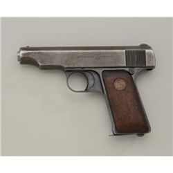 ORTIGIES PATENT BY D.W.M.  32 CAL SEMI-AUTO  #35963 DWM WAS A HUGE GERMAN COMPANY THAT  MANAFACTURED