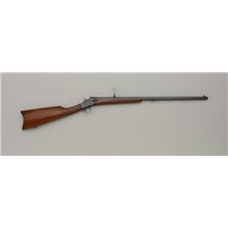 REMINGTON R.B., 22 CAL RIMFIRE TAKE DOWN  SERIAL #146394.  NICELY RE-BLUED WITH  WINCHESTER 1866 REA