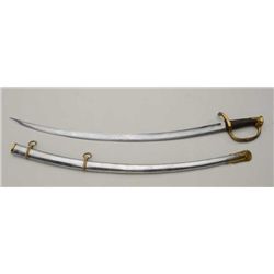 1860 U.S. CIVIL WAR ARTILLERY OFFICERS SABRE  WITH  AMES MARKING AND AUTHENTIC STYLING AND  ETCHING.