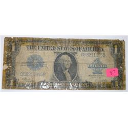 1923 LARGE BILL $1 SILVER CERTIFICATE SERIAL # D58211995B *RARE EARLY NICE BILL*!!