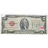 Image 1 : 1928 SERIES G RED SEAL $2 BILL SERIAL # D93793462A *RARE VERY OLD EARLY BILL*! BILL CAME OUT OF SAFE