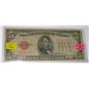 Image 1 : 1928 SERIES C $5 RED SEAL BOND DOLLAR BILL SERIAL # F66357431A *RARE EARLY VERY FINE BOND NOTE*!!