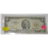 Image 1 : 1963 SERIES $2 GOLD SEAL NOTE BILL SERIAL # A09811662A *RARE EARLY NOTE*!! BILL CAME OUT OF SAFE!!