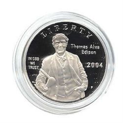 US Commemorative Dollar Proof 2004-P Thomas Edison