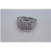 Image 1 : 19.6 CTW CZ RING .925 STERLING SILVER