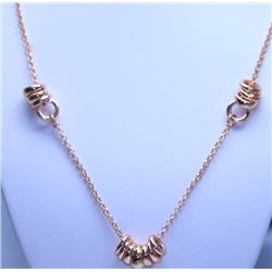 ROSED BRASS FAHION NECKLACE
