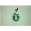 Image 1 : 33.00 CTWBLUE TOPAZ Cut Pendant .925 STERLING SILVER