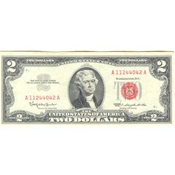 1963 Series $2 Legal Tender Note, F-VF