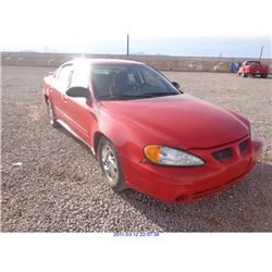 2003 - PONTIAC GRAND AM // RESTORE SALVAGE TITLE