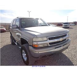 2001 - CHEVROLET TAHOE
