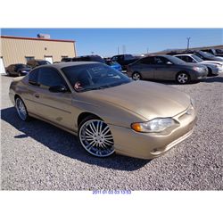 2004 - CHEVROLET MONTE CARLO // RESTORED SALVAGE TITLE