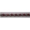 Image 1 : Ruby and CZ 15.370g Bracelet in Silver