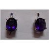 Image 1 : Amethyst Earring weight 4.190g in silver