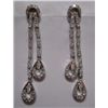 Image 1 : CZ Earring weight 14.330g in silver